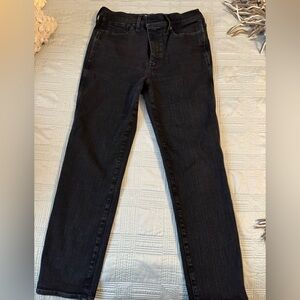 Madewell black stovepipe jeans